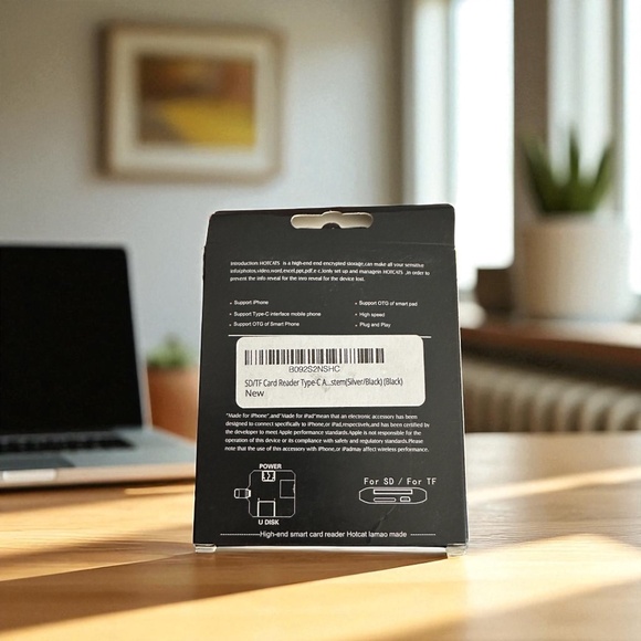 Card Reader 3-in-1 SD/TF for iPhone iPad USB-C Devices | LAMAO Lightning Type-C - Picture 2 of 2